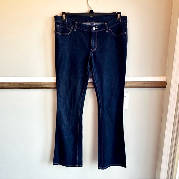 Patagonia Low Rise Boot Cut Jeans 56920 Dark Wash Organic Cotton - Picture 1 of 5
